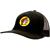 Buc-ee's Adjustable Snapback Trucker Hat The Beaver Logo Embroidered on Front, One Size Fits All (US, Alpha, One Size, Black)