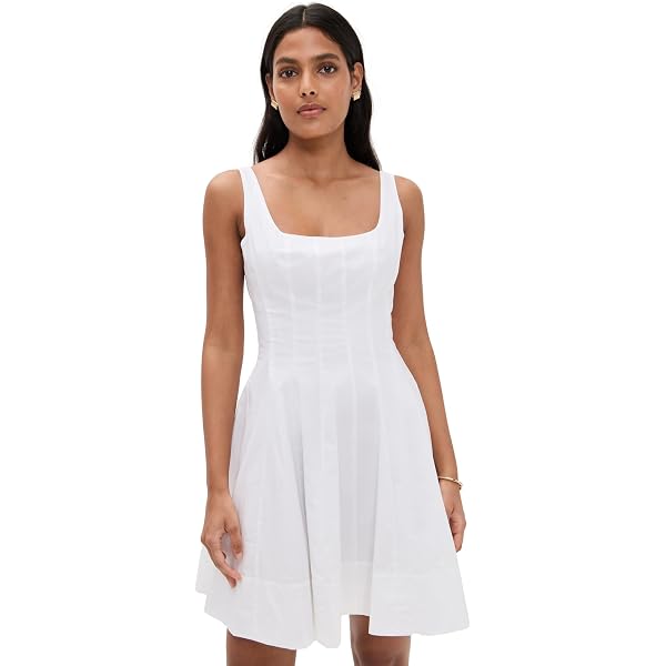 STAUD Women's Callie Mini Dress, Ventura Stripe, 0 at Amazon Women's  Clothing store