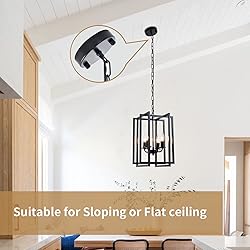 Farmhouse Lantern Chandelier Light Fixture