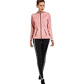VICKISUI Active Wear Sets for Women -Workout Clothes Gym Wear TracksuitsYoga Jogging Track Outfit Legging Jacket 2 Pieces Set
