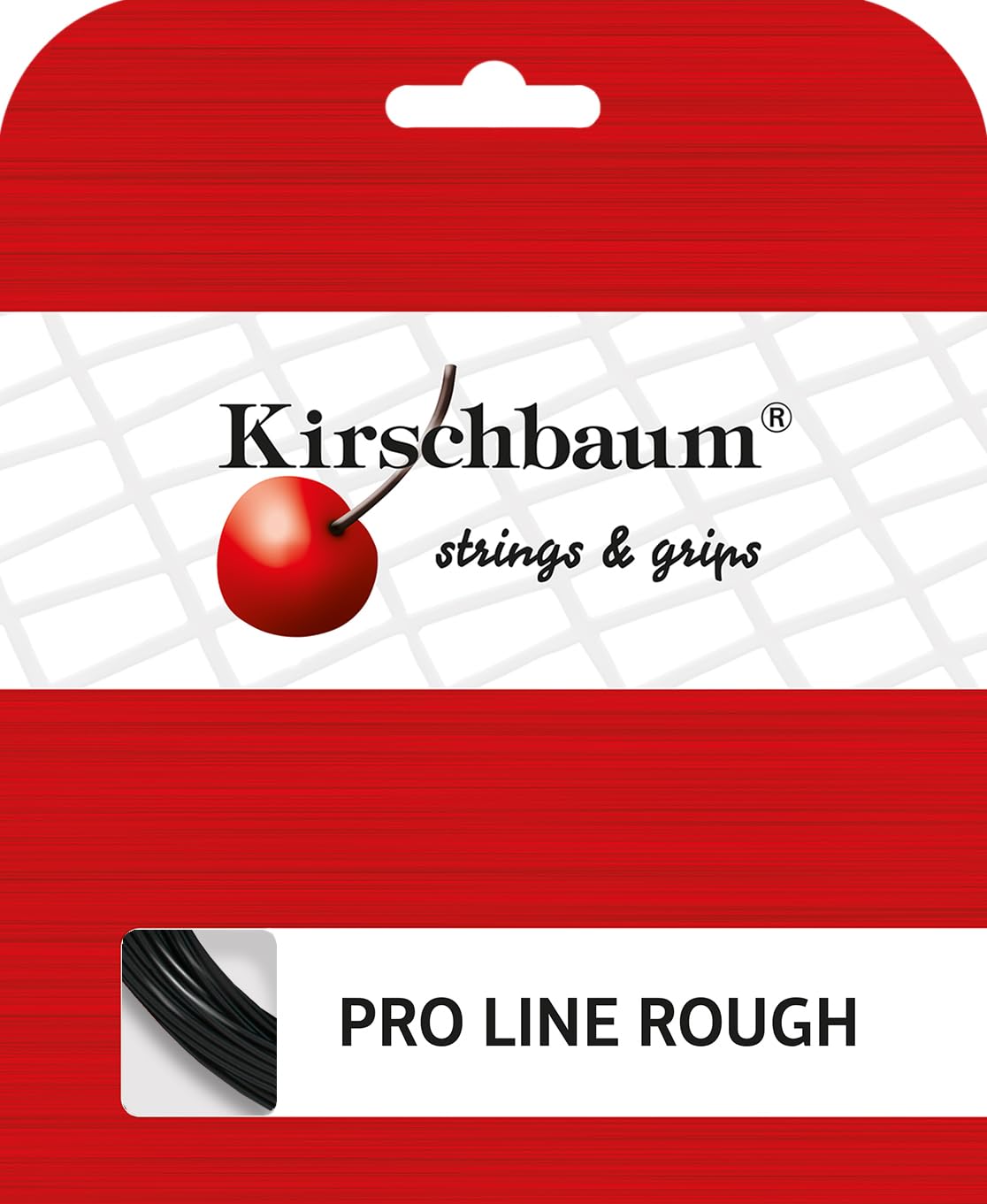 Kirschbaum K1PLR120 Unisex Adult Tennis Cordage, Black, 1.2 mm