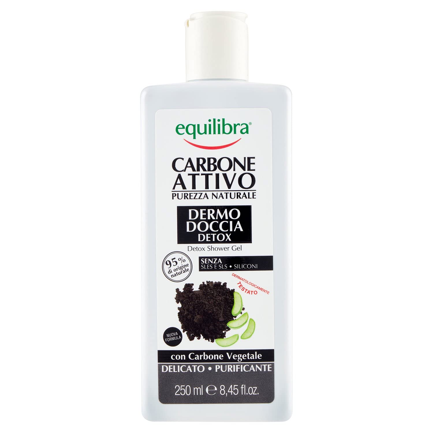 Equilibra Carbone Attivo Gentle Detox Shower Gel 250 ml