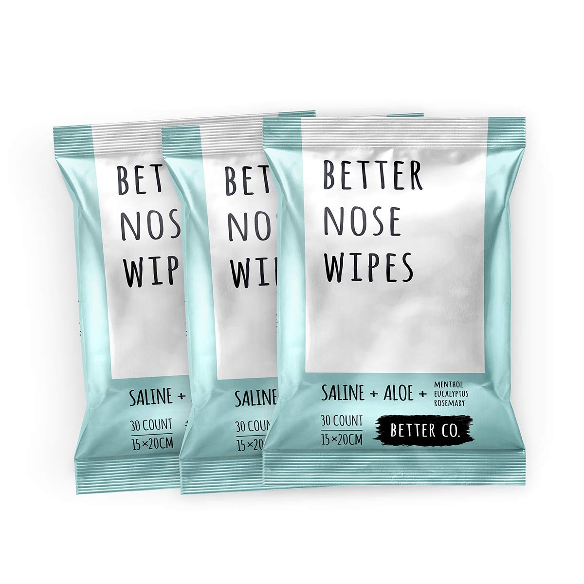 Better Nose Wipes, The Natural Soothing Wet Tissue for Nose + Face