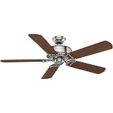 Casablanca 54 inch Indoor Ceiling Fan No Light with Remote Control - Ceiling Fan without Light, Standard Mount, 5 Blades, For