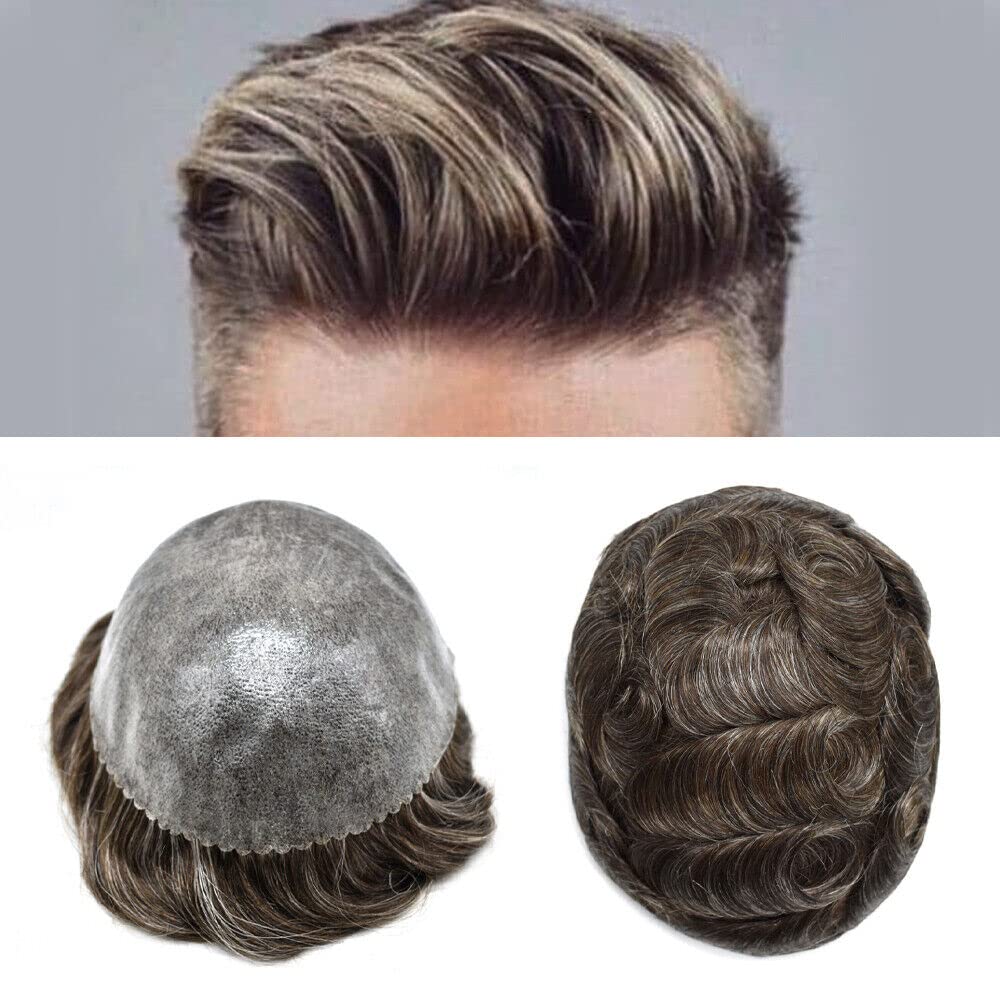 Toupee for Men Hairpiece Mens Hair Replacement