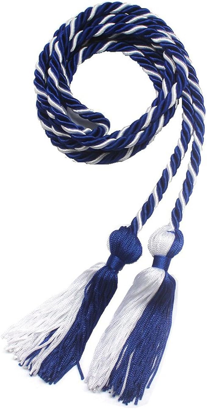 Annhiengrad Twocolor Graduation Honor Cords (Royal Blue