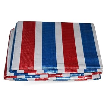 Dongyd Farbe Streifen Plane Regen Tuch wasserdicht Tuch Windschutz Tuch Kunststoff Schatten Tuch (größe : 6m x 15m)