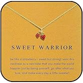 Zxcog Strawberry Necklace for Women Gold Strawberry Pendant Necklace Dainty Gold Cherry Necklace with Card Fashion Statement Jewelry Accessories