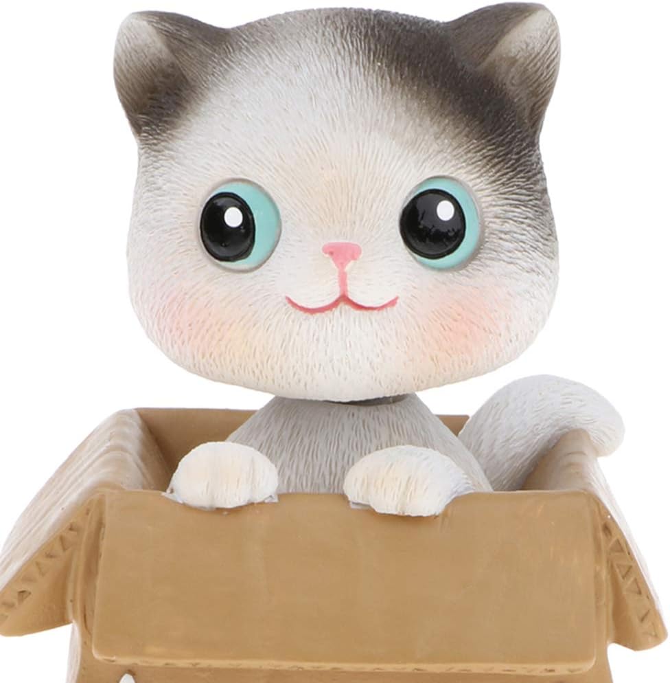 MagiDeal Figurine Chat Nodding Energie Solaire Animal Figure Toy