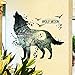 Home Decoration Wolf Moon Wall Stickers PVC Material Forest Waterproof DIY Animal Wall Poster for Kids Rooms Decoration Wall Decal