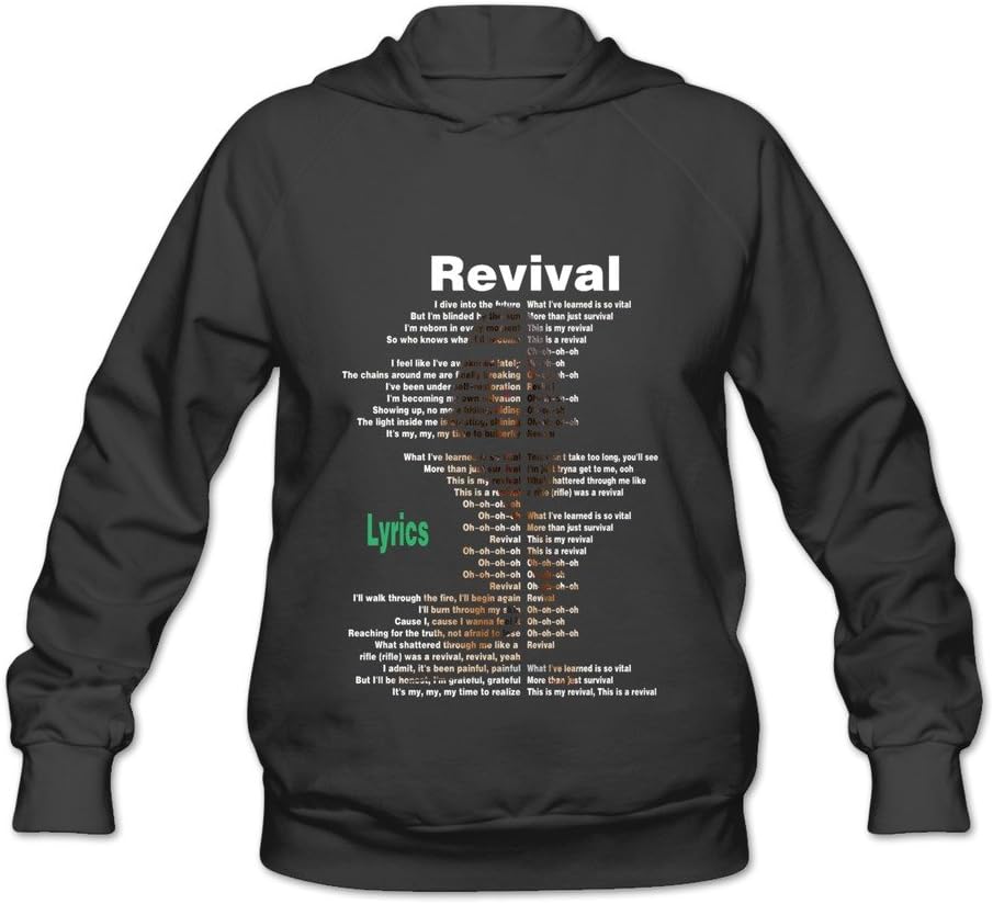 Women's Selena Gomez Revival Hooded Sweatshirt Black