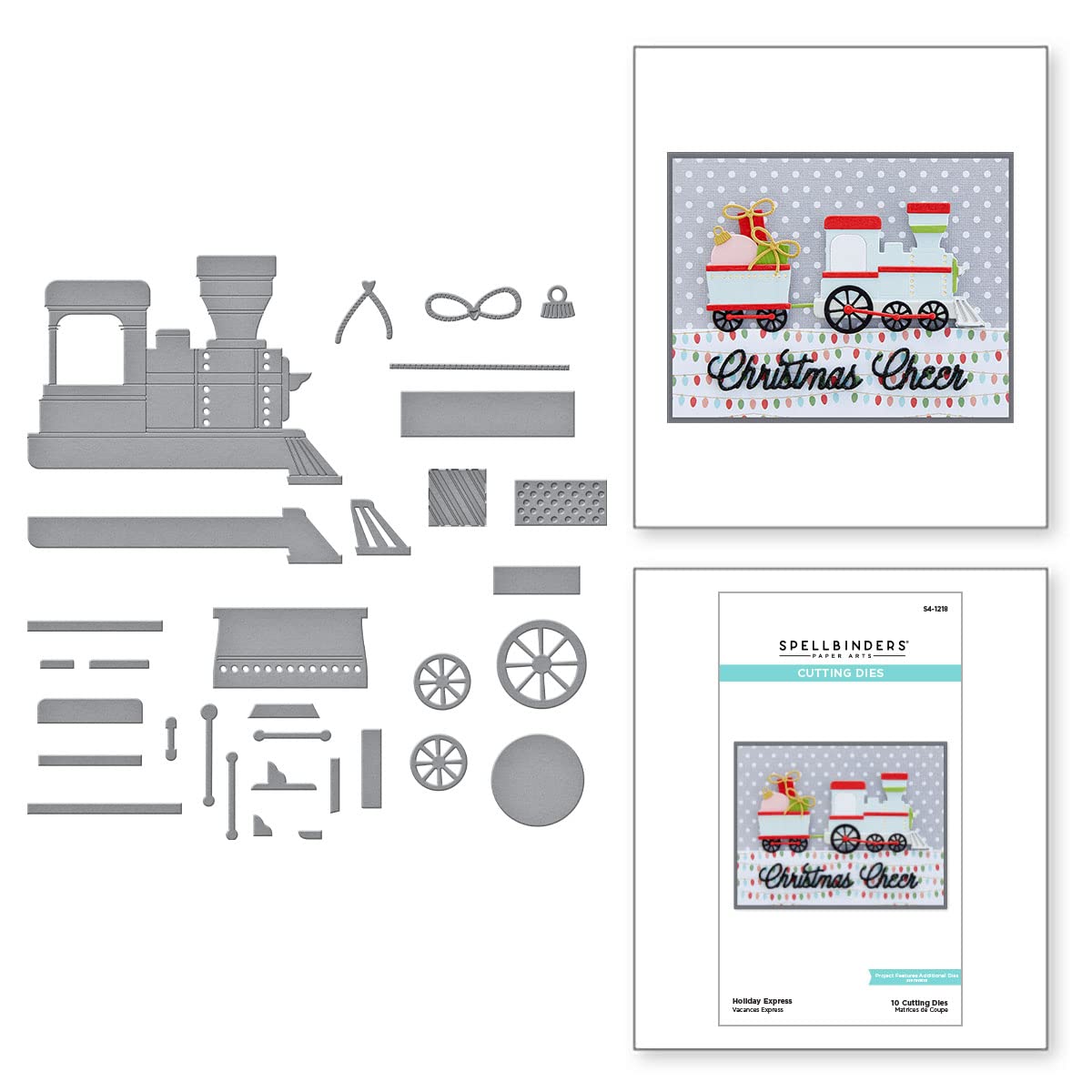 Spellbinders - Holiday Express- Tinsel Time, Metal