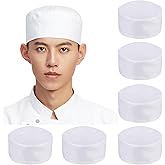 Hyzrz 6 Pcs Unisex Vent Chef Hats Adjustable Kitchen Cooking Caps with Breathable Mesh Top for Chefs Cooker and Worker