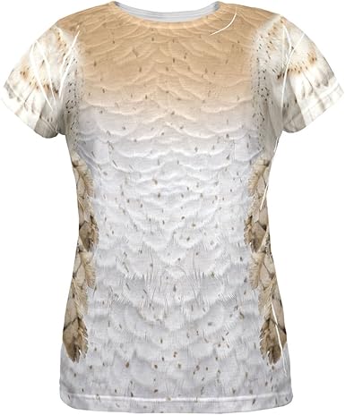 Amazon Com Halloween Barn Owl Costume All Over Womens T Shirt