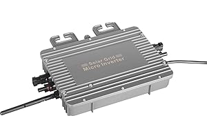 iSunergy 800W Micro Inverter Solar Grid Tie IP65 Waterproof with WiFi & App,120/230V Automatic Identification for 2 Solar Panels (US Plug)