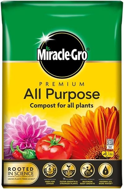Miracle-Gro All Purpose Enriched Compost 40L - Premium Plant Feed