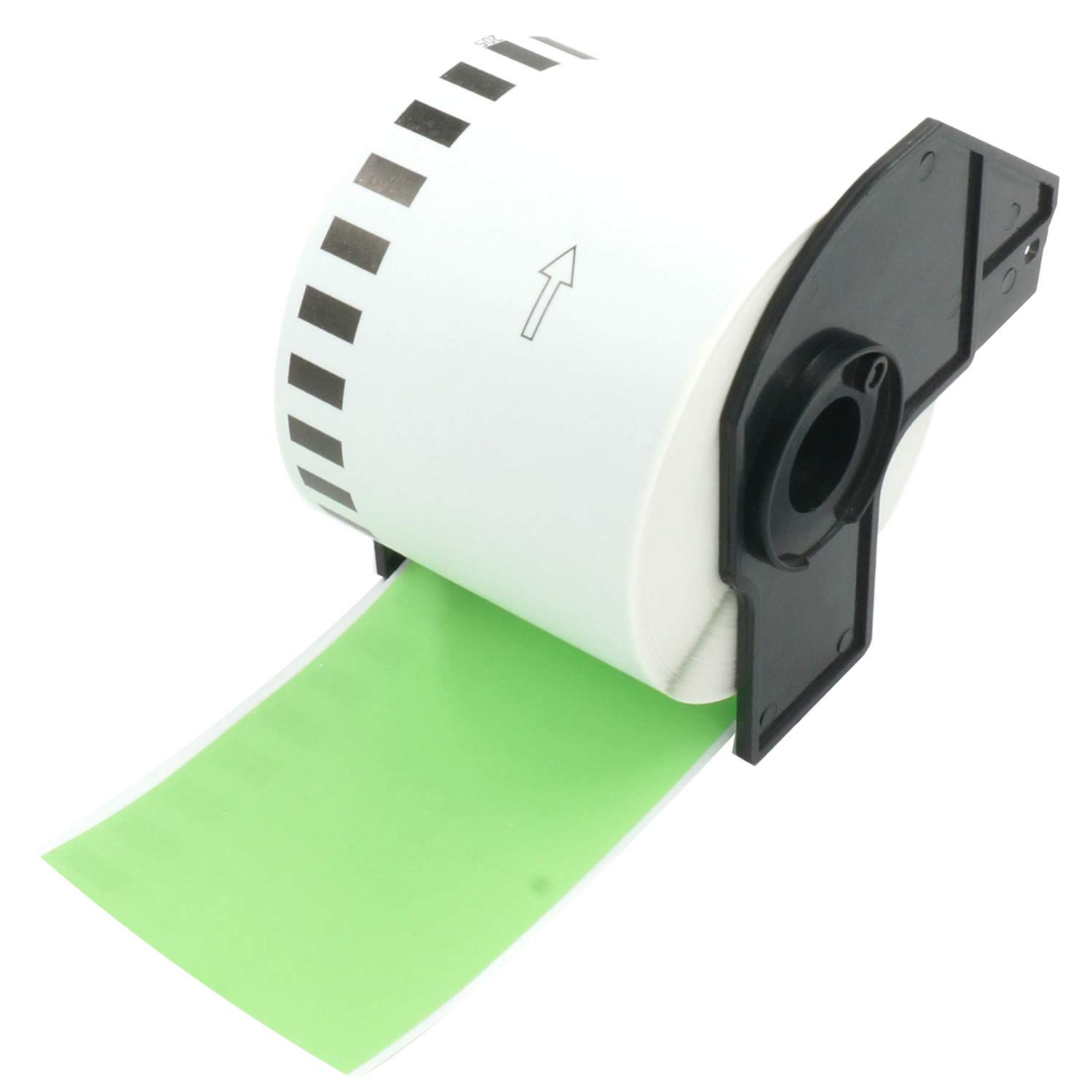 BETCKEY - 1 Green Labels Replacement for Brother DK-22205, 62mm x 30.48m Continuous Length Paper Labels Compatible with Brother QL Label Printers