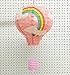 Hot Air Balloon Paper Lantern Chinese Japanese Paper Lamps Party Paper Lanterns Lantern Ball Lamps Decorations Christmas String Lights Rainbow Mixed Colors 13.8'', Set of 10