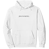 JESUS IS KING - Trendy Minimalist Christian Pullover Hoodie