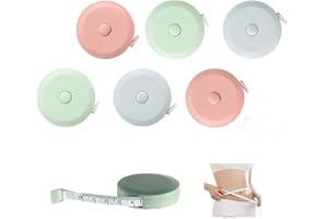 6 Packs Tape Measure,Soft Sewing Tape Measuring for Body Measuring,60 Inch/1.5M Mini Measurement Tape, Fabric and Cloth Tape 