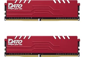 DATO 32GB RAM (16GBx2), DDR4 3200MHz with Heatsink, PC4-25600 CL16 1.35V 288-Pin Non-ECC UDIMM, Desktop Memory Module for Gam