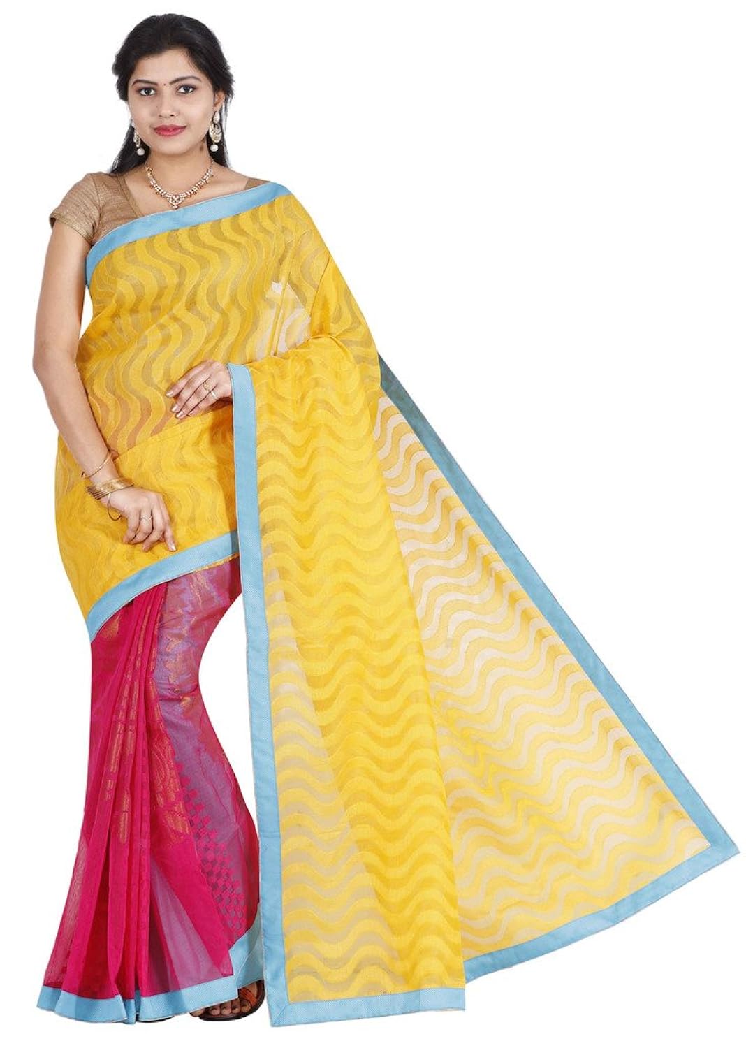 the chennai silks cotton saree with blouse piece