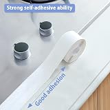 HXC Bath Sealant Tape 2 Rolls 21ft Self Adhesive Anti Mould Waterproof Black view 5