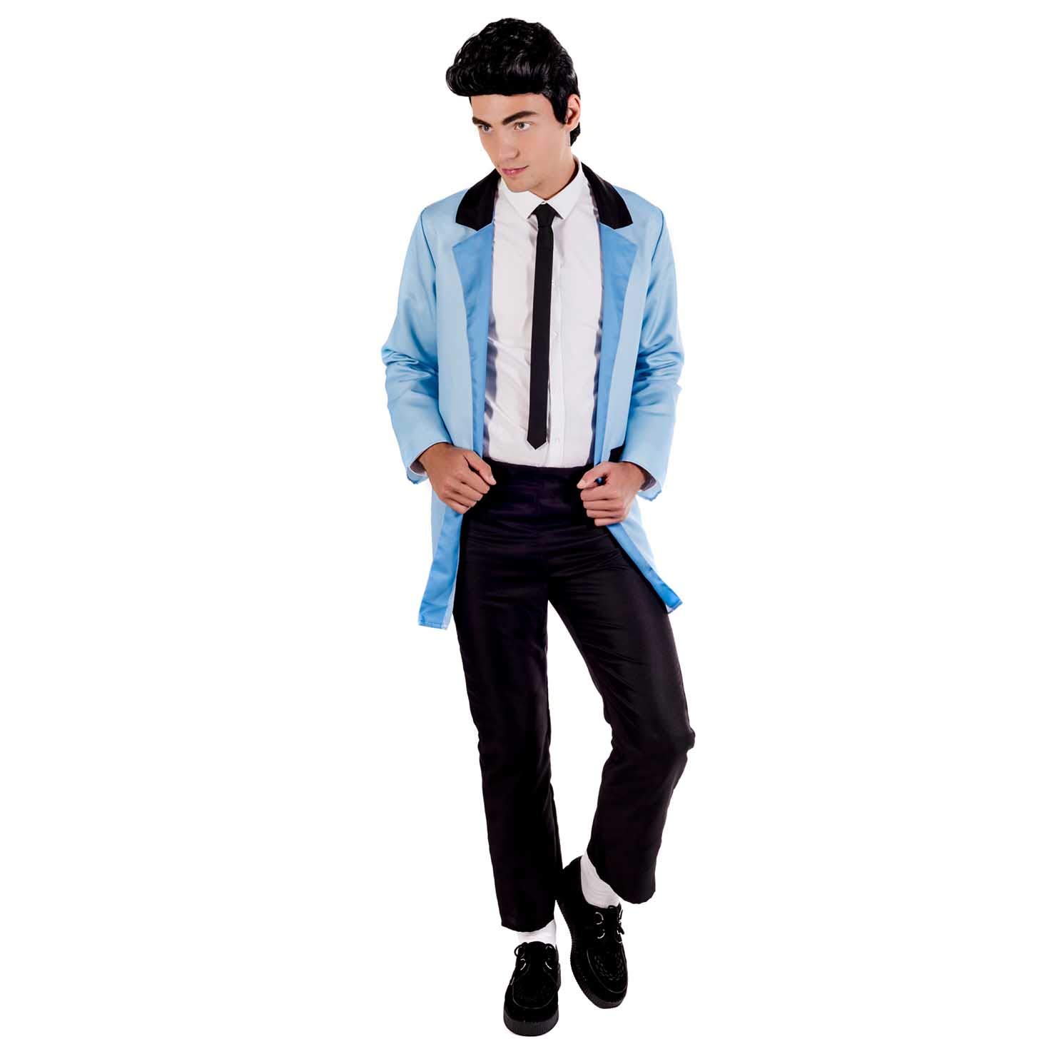 Fun Shack Teddy Boy Suits 1950s Men Fancy Dress Costume - Retro Teddy Boy Outfit for Themed Parties and Events, Medium