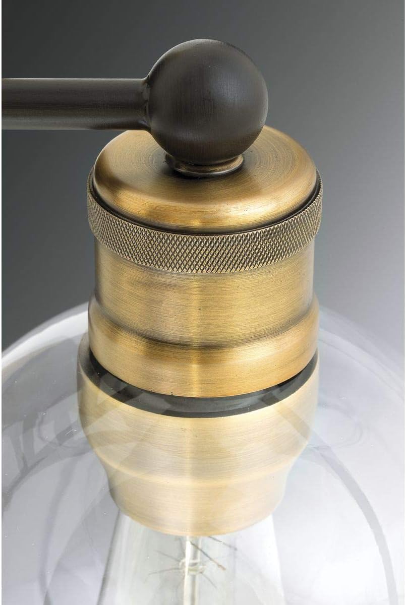 Hansford Collection Antique Bronze Two-Light Vintage Wall Light - - 