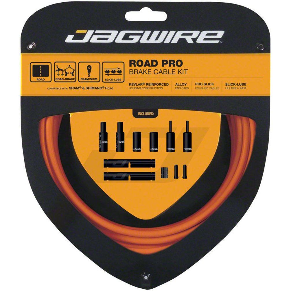 Jagwire Road Pro Complete Brake Cable Kit - Orange — image 1