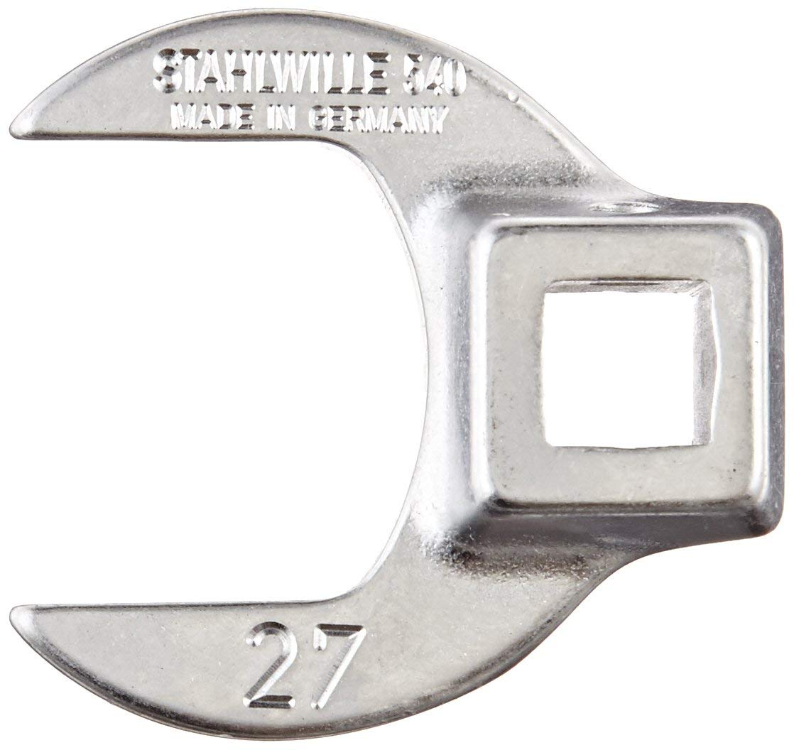 Stahlwille STW54027 3/8-Inch Drive 27 mm Crow Foot Spanner - Silver