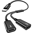 MOGOOD USB C to Dual USB C Female Adapter, 2 Ports, Not for Monitor and Charging, Incredibly Durable, Super Fit, 5V/0.9A Power Output