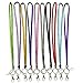 PEPPERLONELY Brand, Rhinestone Crystal Lanyard ID Badge Keychain Holder, Sold Per Pack of 10