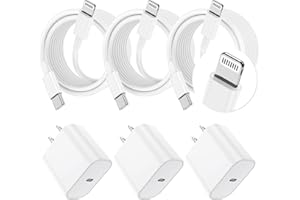 Essri i Phone Charger Fast Charging 10 FT, 3-Pack 20W PD USB C Charger Block with iPhone 14 13 Charging Cable 10 Foot, Compatible with iPhone 14 Pro/13Pro Max/12/11Pro/Mini - White