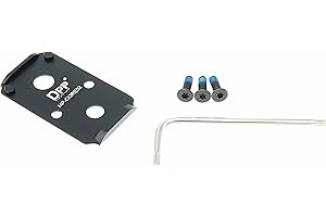 DPP Titanium Mount/Adapter Plate Compatible with Smith & Wesson MP 2.0 Optics Ready/CORE Holosun 407C/507C/508T Trijicon RMR/SRO