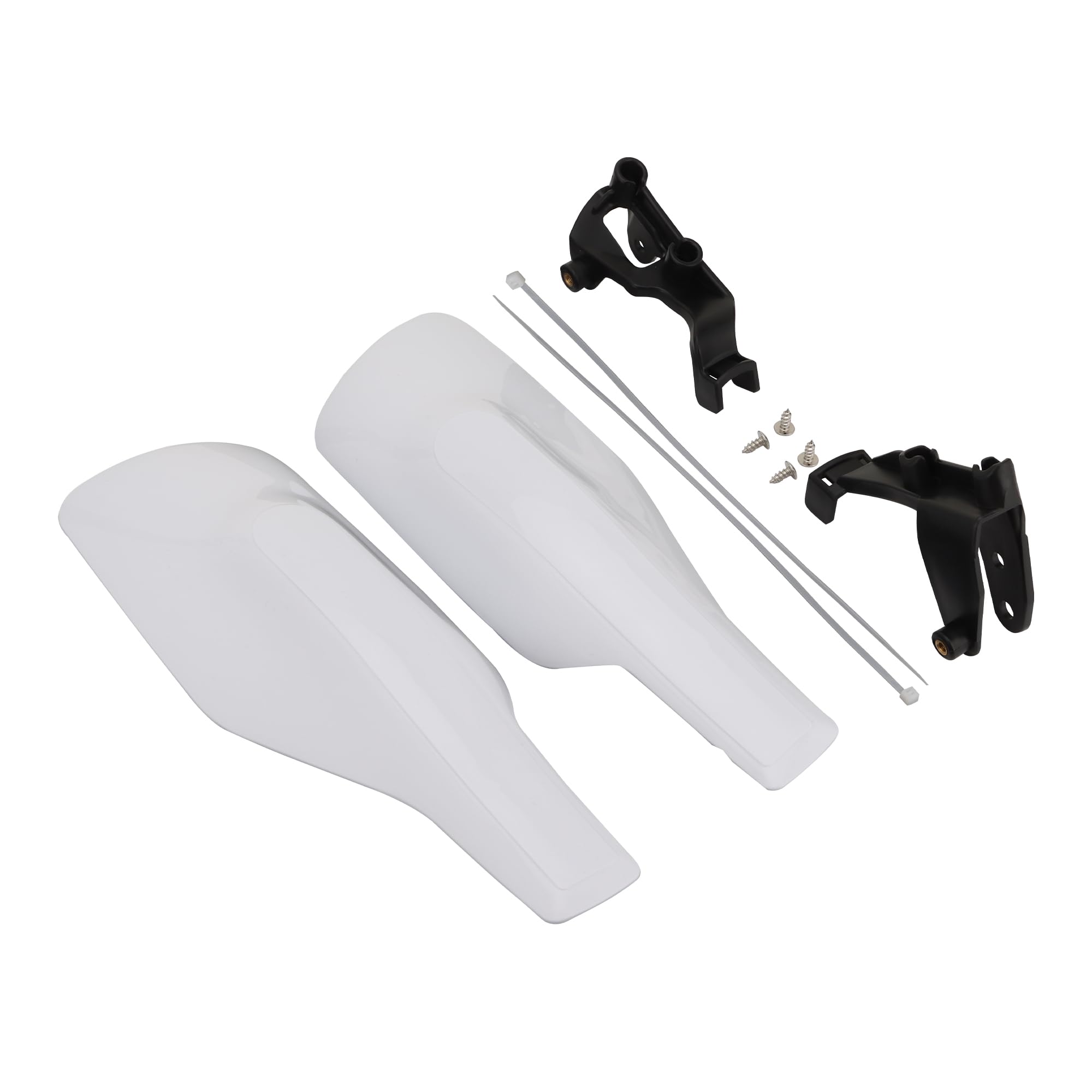 GOOFIT Handlebar Hand Brush Guards Protector Handguards Assy Replacement For Motocross Motorcycle Off-road Pit Dirt Bike ATV White