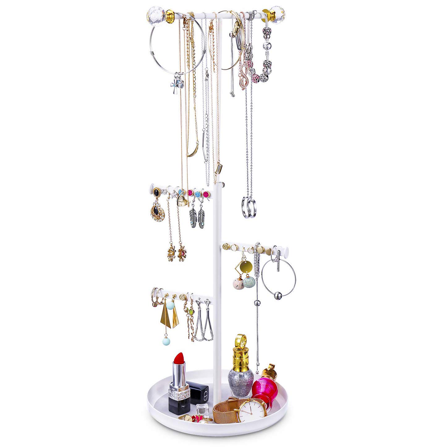 Necklace Holder Jewelry Tree Stand Organizer Display with Adjustable