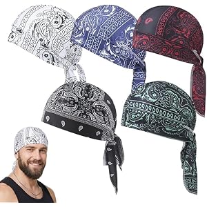 Atallit 2026 NEW Cooling Skull Headscarf Cap Set,Breathable Sweat Elastic Cycling Sports Cap Bandana for Outdoor