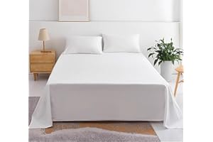 Waterproof Bed Flat Sheet Cotton Reusable Washable Mattress Protector Sheet Outdoor Furniture Cover for Bedding,Couch,Hotel, 