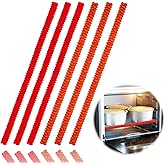 6 Pack Oven Rack Shields - Heat Resistant Silicone Oven Rack Cover 14 inches Long Oven Rack Edge Protector, Protect Against B