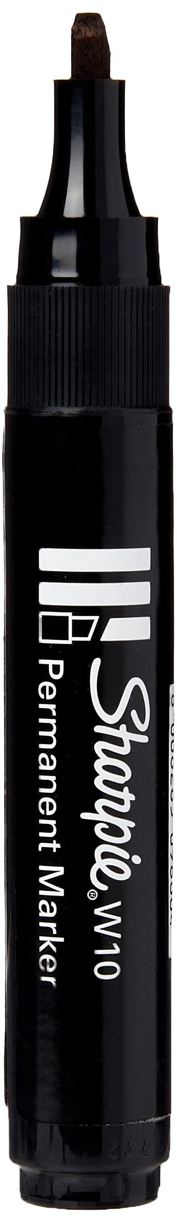 Sharpie W10 chisel tip black ink permanent marker x 1 single pen
