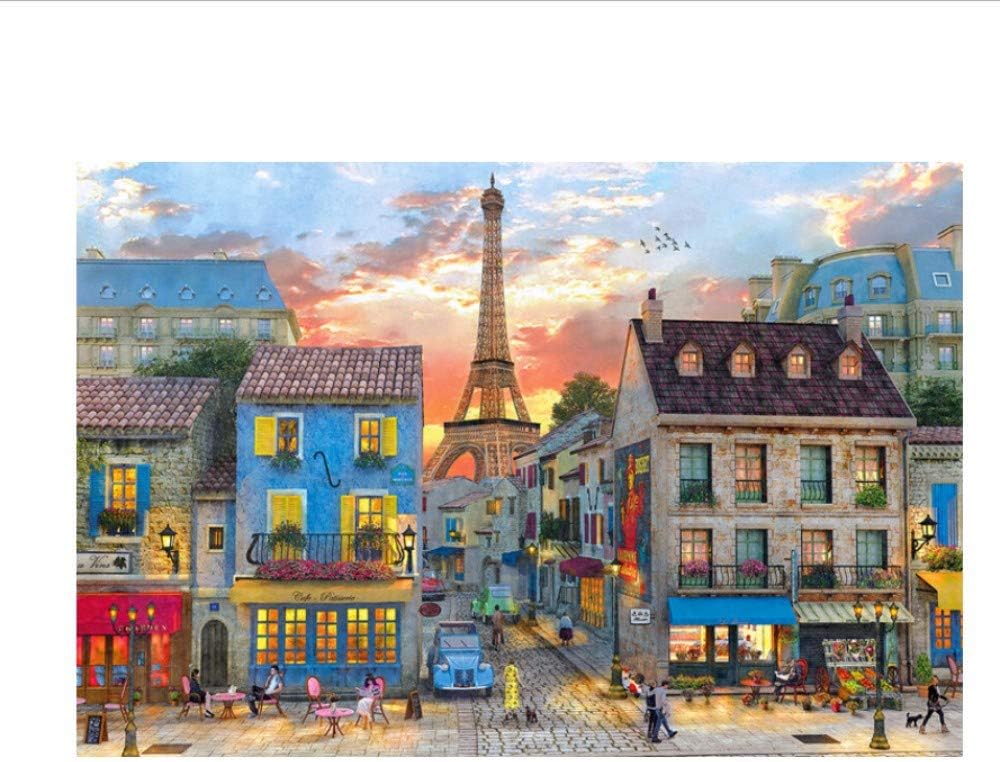 YKCKSD Paris Street The Wooden Puzzle 1000 Pieces Jigsaw Puzzle Adult Children'S Educational Toys