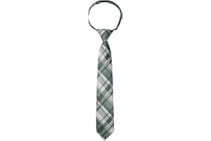 Enlision Boy Tie Striped Pre-Tied Plaid Kid Necktie for Age 8-12 Adjustable Woven Formal Toddler Tie for Youth Wedding School