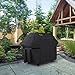 Homitt Gas Grill Cover, 64-inch 600D Heavy Duty Waterproof BBQ Cover with Handles and Straps for Most Brands of Grill -Black
