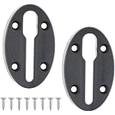 VTurboWay 2 Pcs 3" Kayak Track for Fishing Rod Holder, Reinforced Marine Nylon, Kayak Gear Track Accessories, Free Installation Screws, Black