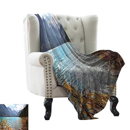 Amazon Com Littletonhome Reversible Blanket Lake Louise Banff