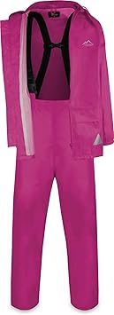 normani Wasserdichter Regenanzug, Regenkombi aus Regenjacke und Regenhose mit Hosenträger - Unisex