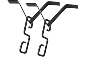 TOKDOOT Rain Chain Gutters Adapter Clip for Garden V Style Copper Hook Hanger Gutter Clip for Rain Chain Installation kit Iron Connector for Rain Chimes Downspout Outside Hardware Pack of 2