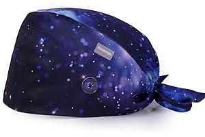 Kousenpu Scrub Caps for Men, Adjustable Surgical Cap, Breathable Medical Hat for Doctors, Nurses & Healthcare Professionals