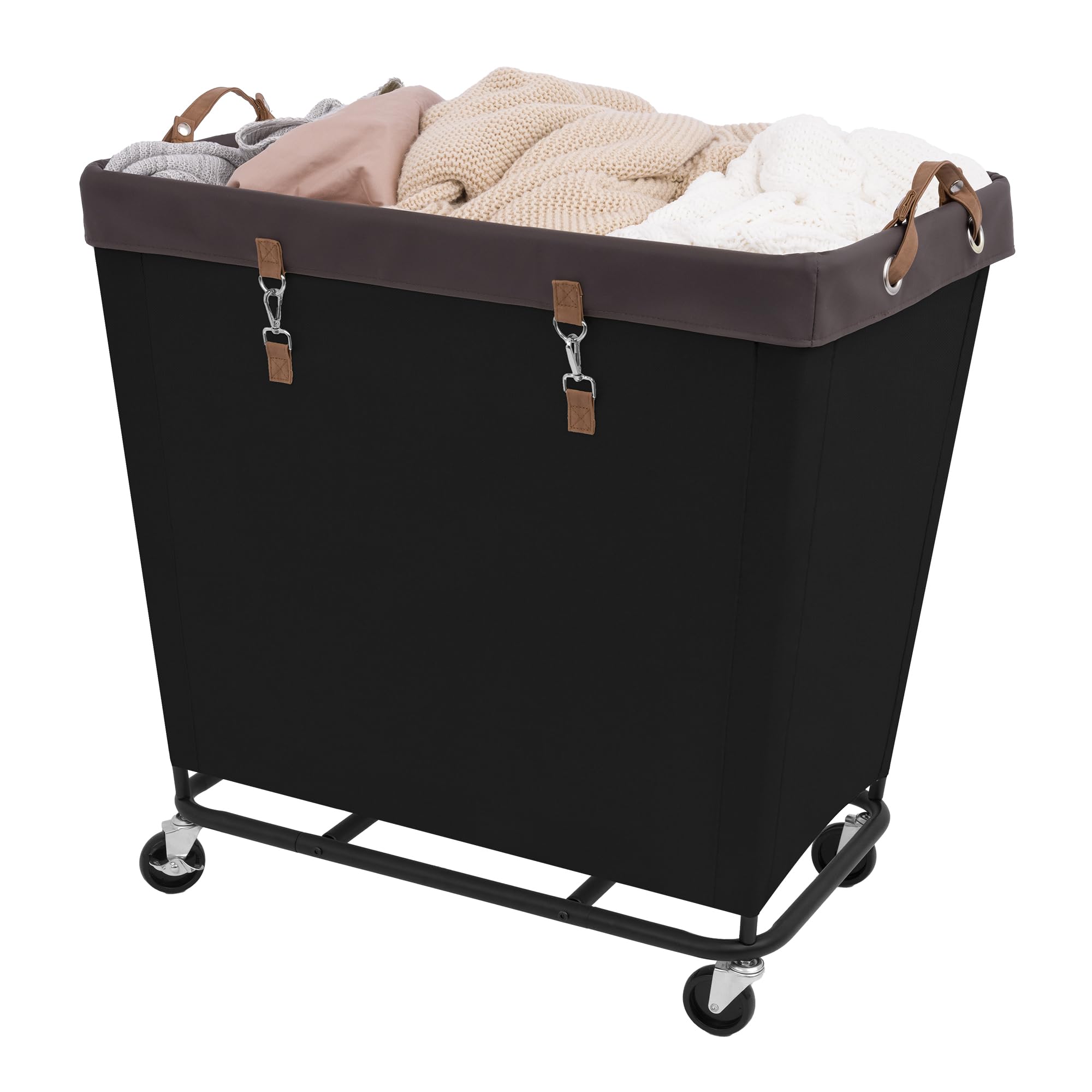Photo 1 of StorageWorks 320L Laundry Basket with Wheels, Extra Large Rolling Hampers for Clothing Organizer, Dirty Clothes Basket for Hote, Home, Closet, Dorm, Black